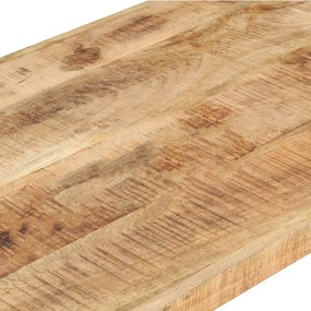 Mesa de centro 120x60x40 cm madeira de mangueira áspera