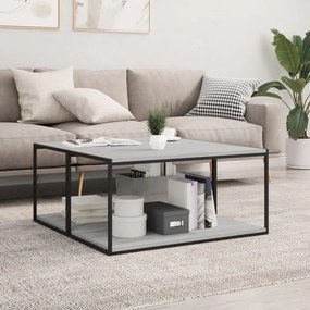 vidaXL Prateleiras de parede 4pcs derivados de madeira cinzento sonoma