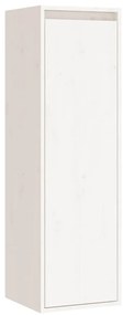 Móveis de TV 4 pcs madeira de pinho maciça branco