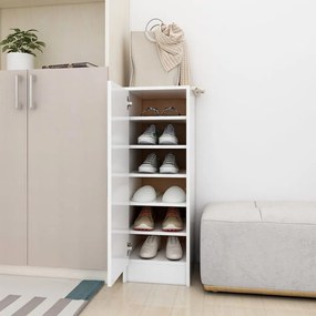 808972 vidaXL Armário para sapatos 32x35x92cm contraplacado branco