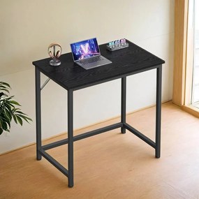 Secretária pequena para computador 50 x 80 x 76 cm Preto