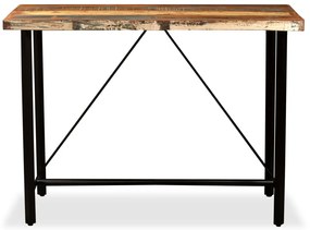 Conjunto de bar 5 pcs madeira recuperada maciça
