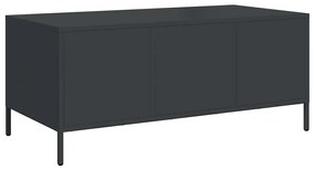 Mesa de centro 101,5x50x43,5 cm aço laminado a frio preto