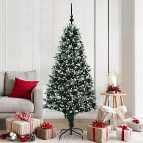 vidaXL Árvore de Natal Artificial Verde 180 cm PVC, Aço e Plástico
