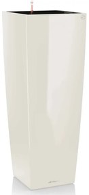 421493 LECHUZA Vaso Cubico Alto 40 ALL-IN-ONE branco brilhante 18230