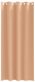 Cortinas 2 pcs Castanho-claro 245 x 140 cm Poliéster