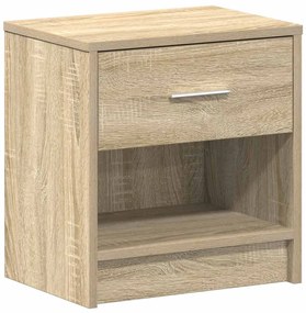 Mesa de cabeceira com gaveta 39x28x41 cm carvalho sonoma