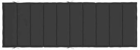 Almofadão p/ espreguiçadeira 186x58x4 cm tecido oxford preto