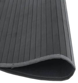 Tapete redondo 60 cm bambu cinzento