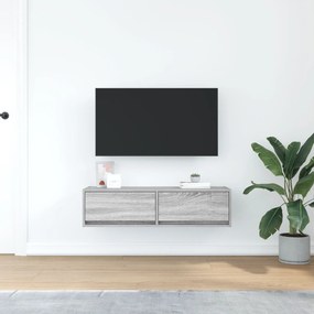 Aparador de TV vidaXL Cinza Sonoma 100x31x25,5 cm Madeira Derivada