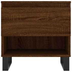 Mesas centro 2 pcs 50x46x50 cm deriv. madeira carvalho castanho