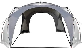 Tenda de festas impermeável branco e cinzento
