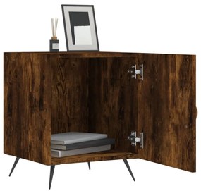 Mesa cabeceira 40x40x50 cm derivados de madeira carvalho fumado