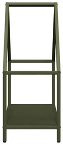 Suporte para lenha aço laminado a frio verde azeitona