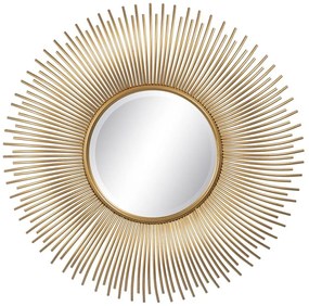 Espelho de Parede Dourado Metal 80 X 6 X 80 cm