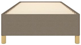 Estrutura cama sem colchão 100x200 cm tecido cinza-acastanhado