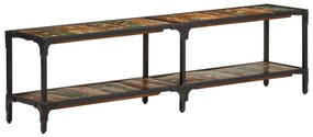 Móvel de TV 150x30x41 cm madeira recuperada maciça
