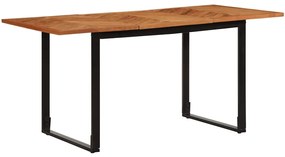 Mesa de jantar 160x80x75 cm Madeira maciça de Acácia