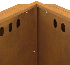 Fogueira Sem Fumaça vidaXL 58x58x51 cm em Aço Envelhecido