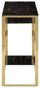 Consola de Entrada Celina - Estrutura Dourada - 110 x 35 x 70 cm - Aço