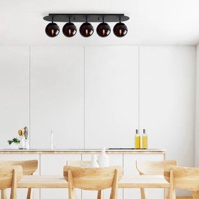 Candeeiro de Teto Well – Preto – 90 x 23 x 25 cm