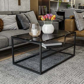 Mesa de Centro Asude – Preto – 95x42x55 cm