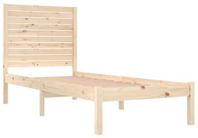 Estrutura cama pequena solteiro 75x190 cm madeira maciça