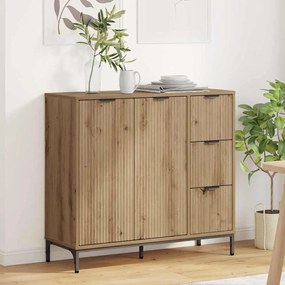 vidaXL Buffet carvalho artisiano 89,5 x 33 x 82 cm Madeira processada