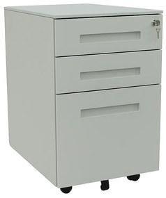 Bloco 3 Gavetas Antalya Cinza – Riva Office