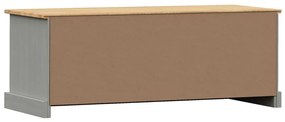 Móvel de TV VIGO 106x40x40 cm madeira de pinho maciça cinzento