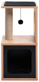 Árvore para gatos com tapete arranhador sisal 60 cm
