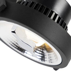 LED Foco de Trilho Preto para Trilho Trifásico GU10 111cm - Trifásico Expert Moderno