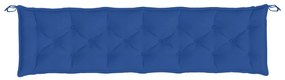 Almofadões banco jardim 2 pcs 200x50x7cm tecido oxford azul