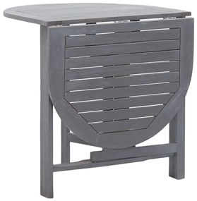 Mesa de jardim 120x70x74 cm madeira de acácia maciça cinzento