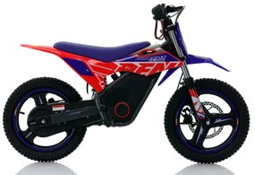 Mini moto elétrica para crianças velocidade até 35Km/h C/Limitador RFN Warrior SX-E500 500W 36V 14/14” Azul e Vermelho