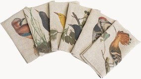 Guardanapos em linho Woodland Birds, conjunto de 6