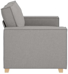 Sofá de 2 lugares cinza nuvem 120 cm tecido