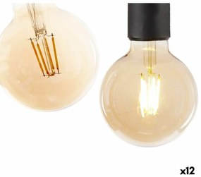 Lâmpada LED Vintage E27 Transparente 4 W 9,5 X 14 X 9,5 cm (12 Unidades)