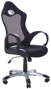 Cadeira de escritório giratória e ajustável preta iCHAIR Beliani