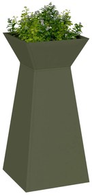 Suporte para Plantas Verde Azeitona Metal 35 x 35 x 73 cm