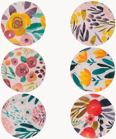 Pratos de sobremesa de porcelana New Acquarello, conjunto de 6