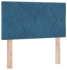 Cabeceira vidaXL Design Blocos de Diamante Azul Escuro 80 cm Veludo