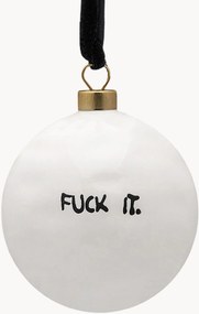 Bola de Natal artesanal Fuck It