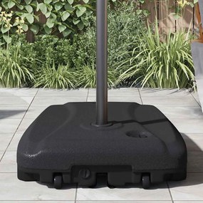 Suporte para guarda-sol de exterior preto