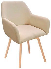 Cadeira Bellu Tecido - Beige