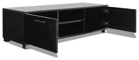 Móvel de TV Arcos de 120 cm - Preto Brilhante - Design Moderno