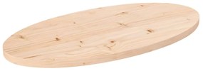 vidaXL Tampo de mesa oval 70x35x2,5 cm madeira de pinho maciça
