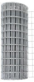 Cerca Euro com 7 Postes de Espeto 1x10 m de Aço Galvanizado