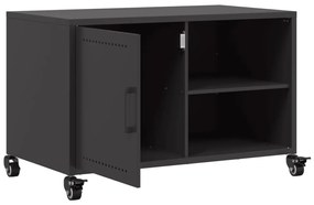 Móvel de TV 68x39x43,5 cm aço preto