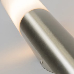 Candeeiro de parede exterior moderno em aço IP44 - Rox